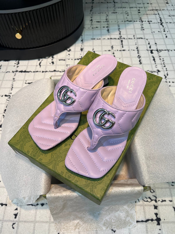 GG THONG SANDALS 55 LAVENDER CALKSKIN