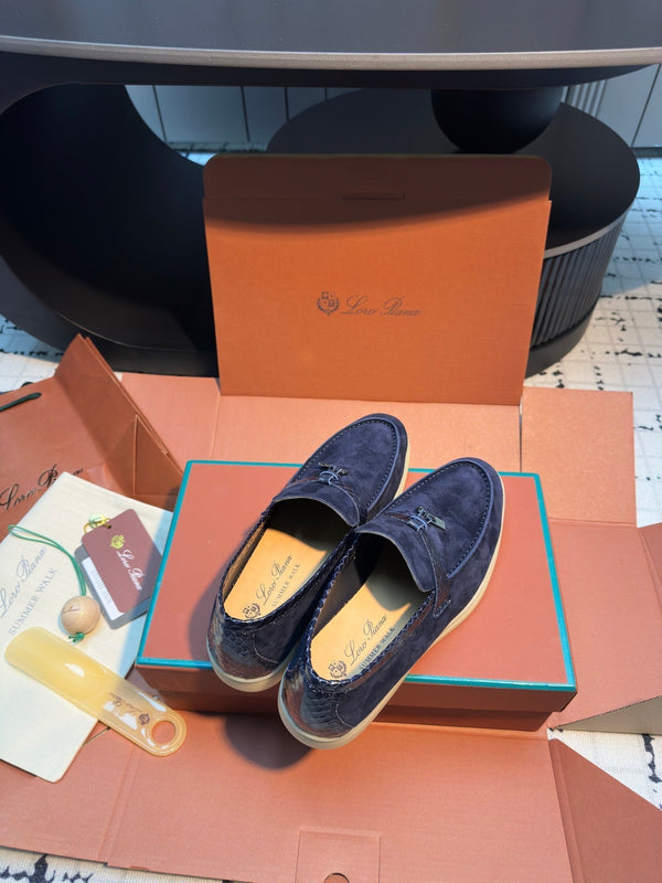 LP Summer Walk Loafer Navy Blue Suede 219156