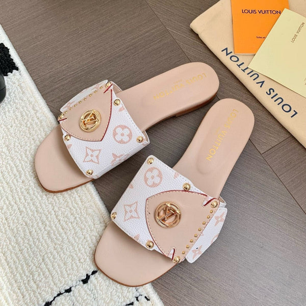 LV Mule Plate LV Frame Beige Pelle 218901