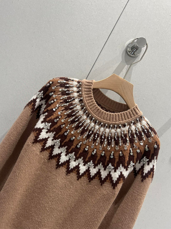 Gucci Sweater Brown Wool 208803