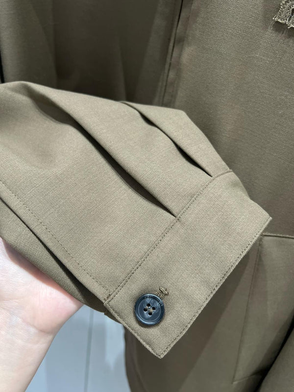 Miu Miu Jacket Brown Blue Wool 209261