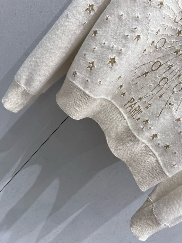 CD Star Sweater Beige Cashmere Jacquard 209709