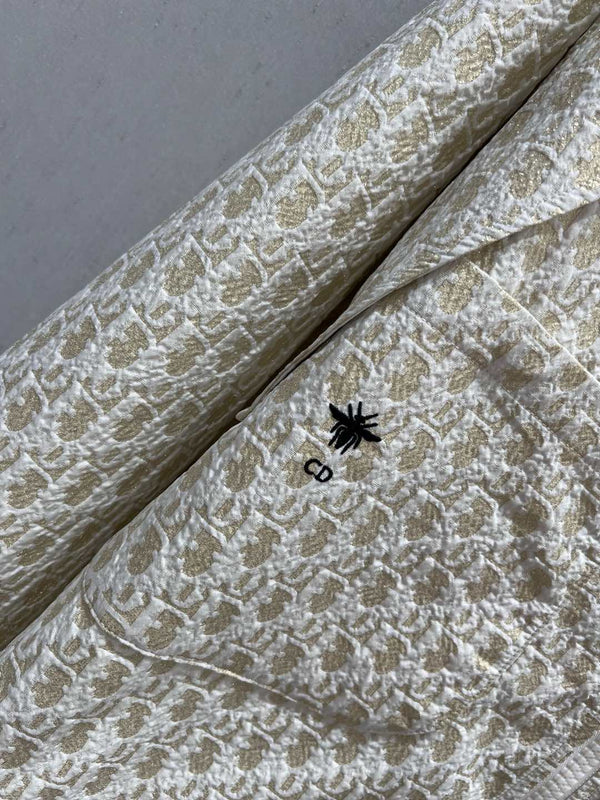 CD 25 Giacca Monogram Beige Poliestere