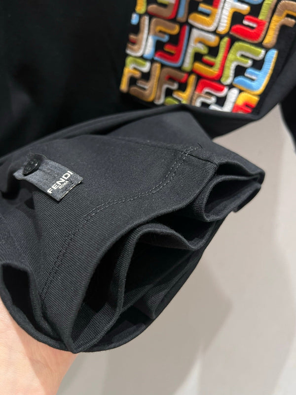 Fendi 25 Short-sleeved T-shirt Black Cotton 213514