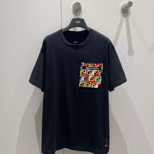 Fendi 25 Short-sleeved T-shirt Black Cotton 213514