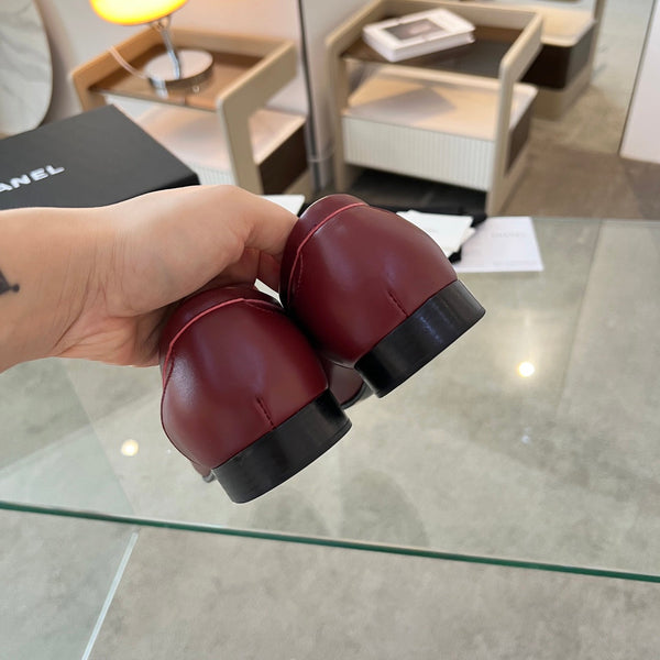 CC 25 Mocassino in pelle di pecora bordeaux 338667