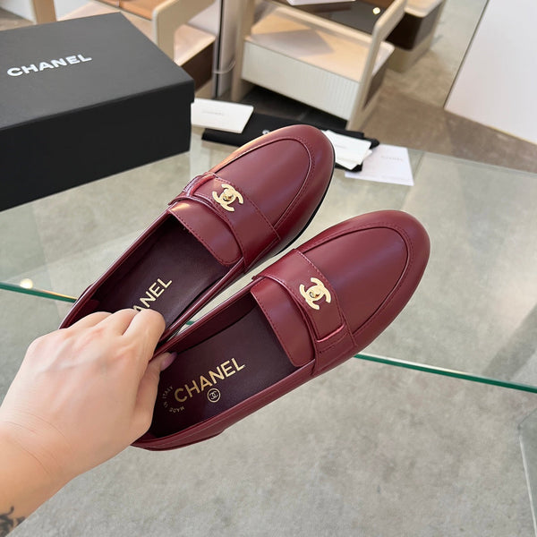 CC 25 Mocassino in pelle di pecora bordeaux 338667