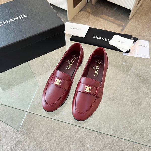 CC 25 Mocassino in pelle di pecora bordeaux 338667