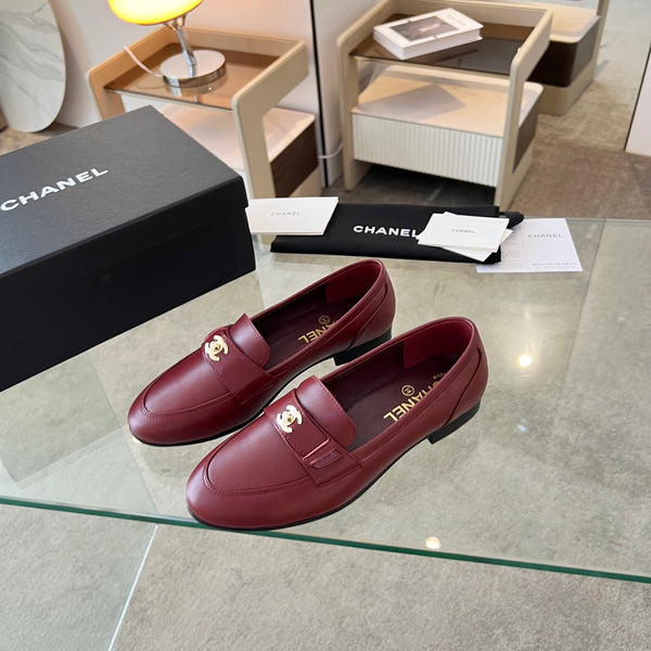 CC 25 Mocassino in pelle di pecora bordeaux 338667