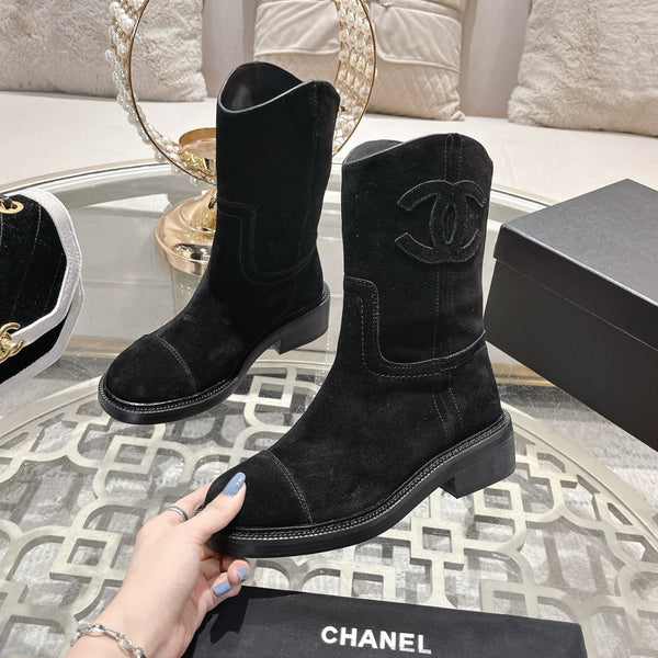 CC Ankle Boots 40mm Black Suede