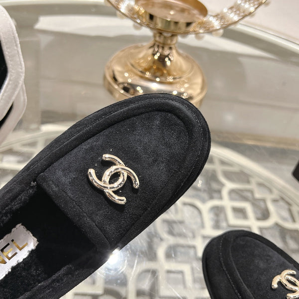 Mocassino CC 25A in pelle scamosciata Sherpa nera