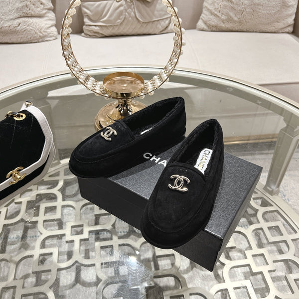 Mocassino CC 25A in pelle scamosciata Sherpa nera