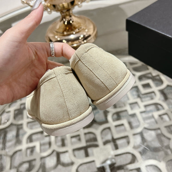 Mocassino CC 25A in pelle scamosciata Sherpa beige chiaro