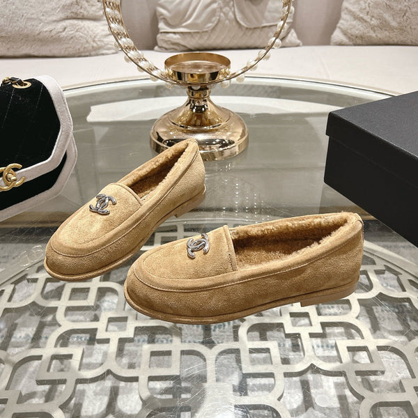 CC 25A Loafer Beige Sherpa Suede