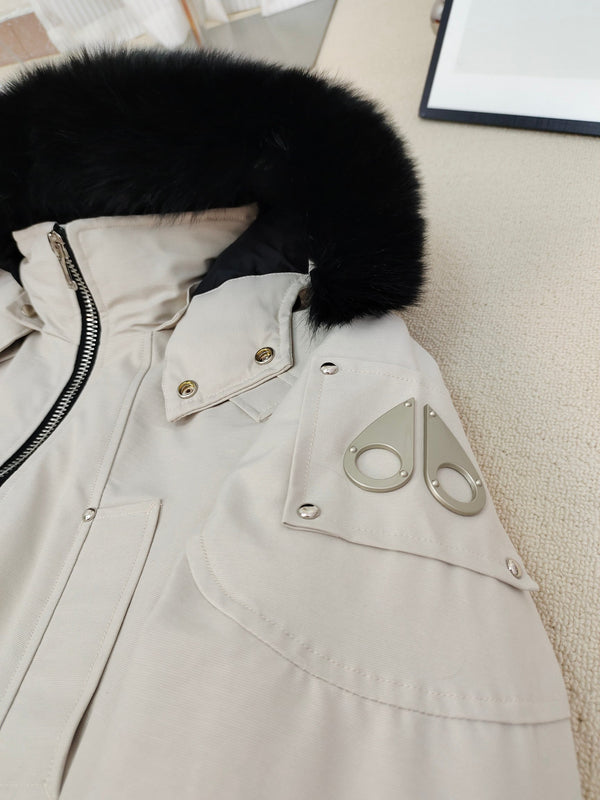 C. Goose Down Jacket White Polyester 0018