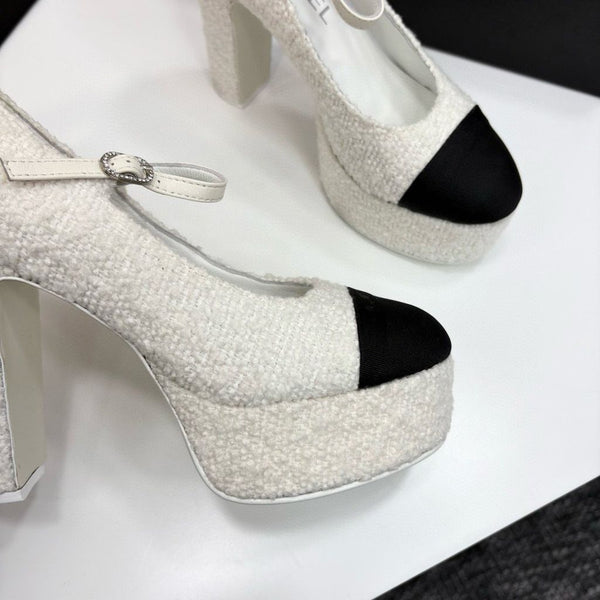 CC 25S Mary Jane Platform 11cm Vitello Tweed