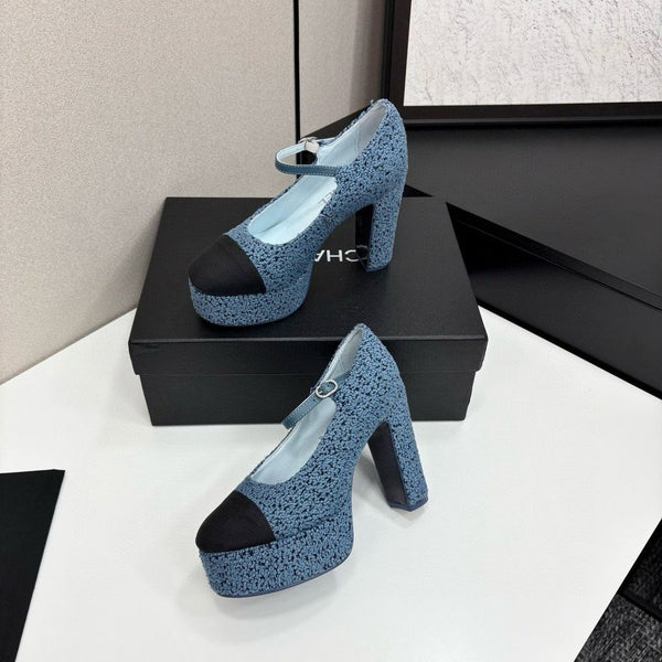 CC 25S Mary Jane Platform 11cm Vitello Tweed