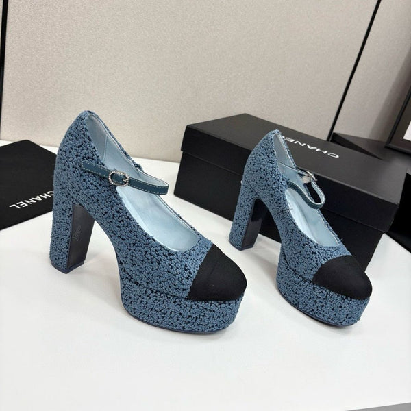 CC 25S Mary Jane Platform 11cm Vitello Tweed