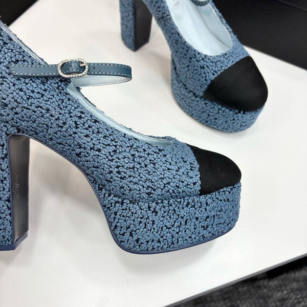 CC 25S Mary Jane Platform 11cm Vitello Tweed