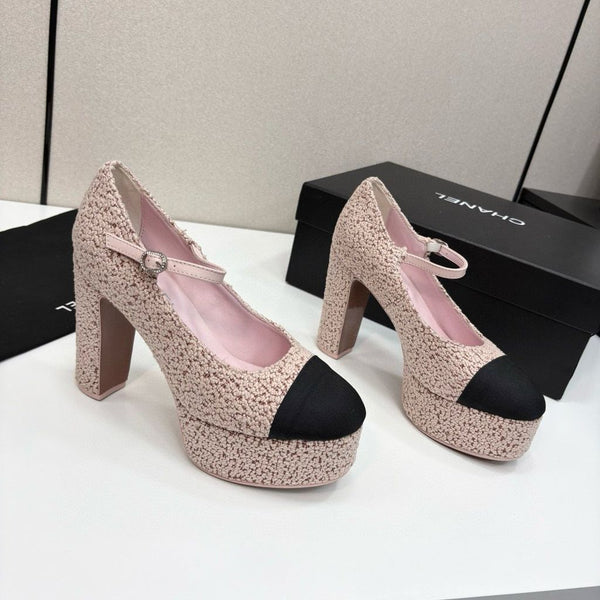 CC 25S Mary Jane Platform 11cm Vitello Tweed