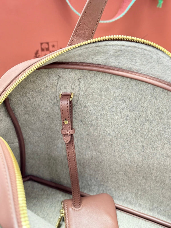LP Needle Handbag 40.5 Muted Pink Tweed Calfskin 282253