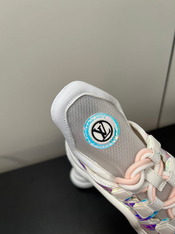 LV Archlight Sneaker 50mm White Mix Pink Fabric