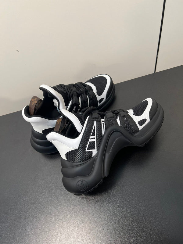 LV Archlight Sneaker 50mm Black Mix White Fabric