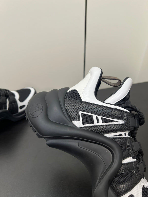 LV Archlight Sneaker 50mm Black Mix White Fabric