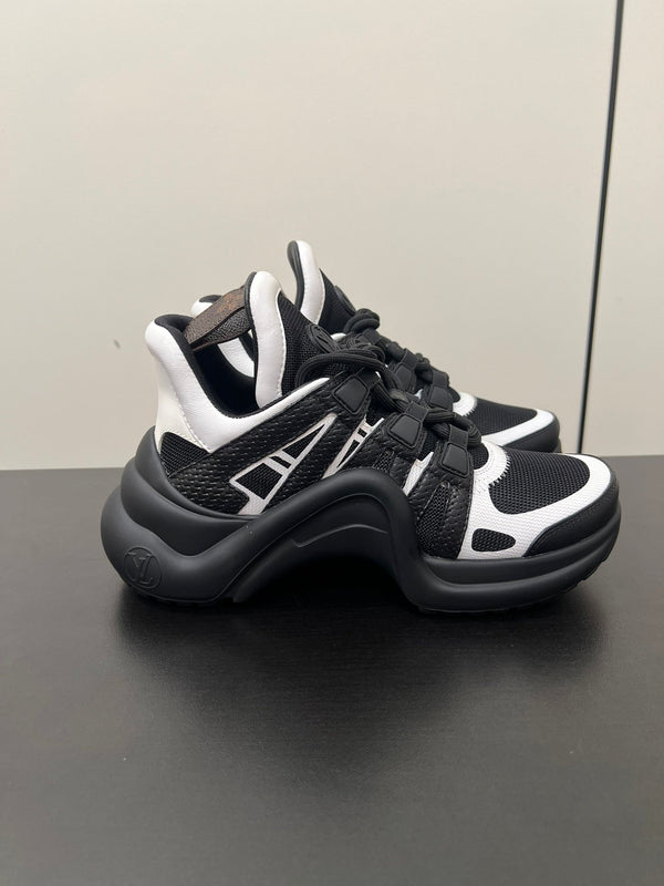 LV Archlight Sneaker 50mm Black Mix White Fabric