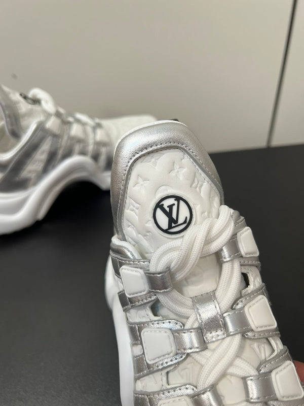 LV Archlight Sneaker 50mm White Mix Silver Monogram Cowhide