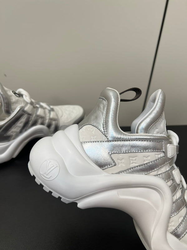 LV Archlight Sneaker 50mm White Mix Silver Monogram Cowhide
