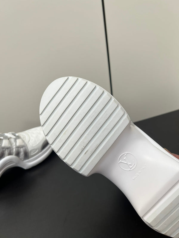 LV Archlight Sneaker 50mm White Mix Silver Monogram Cowhide