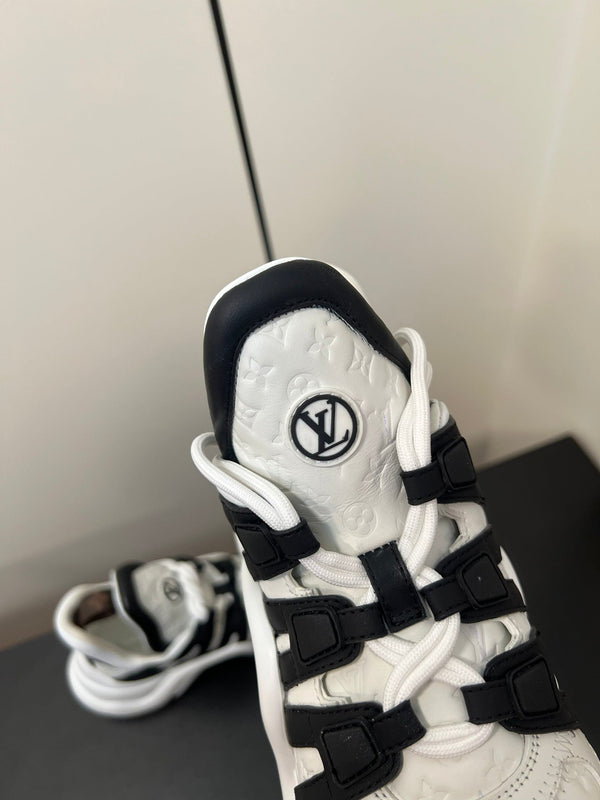 LV Archlight Sneaker 50mm White Mix Black Monogram Cowhide