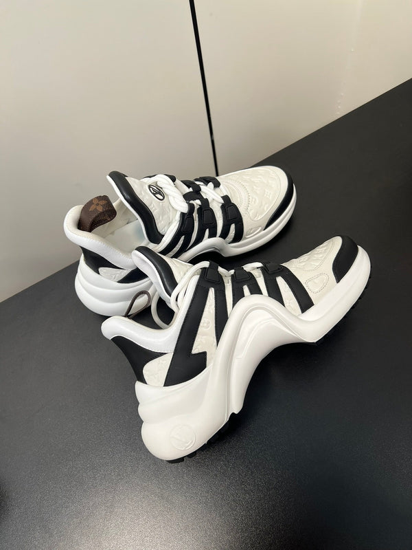 LV Archlight Sneaker 50mm White Mix Black Monogram Cowhide