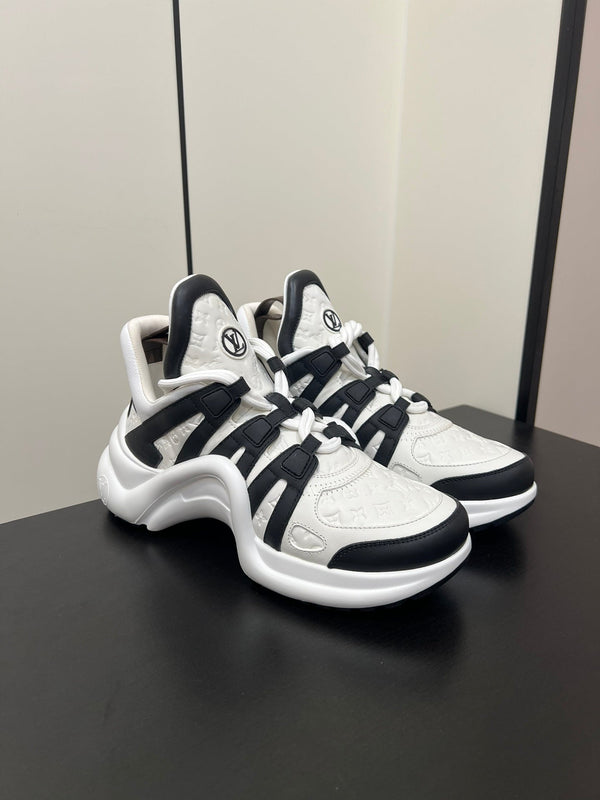 LV Archlight Sneaker 50mm White Mix Black Monogram Cowhide