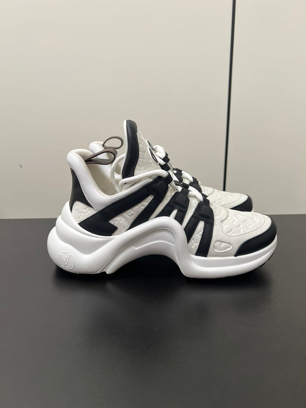 LV Archlight Sneaker 50mm White Mix Black Monogram Cowhide