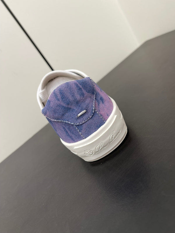 LP CLASSIC BISCUIT SNEAKER LAPIS CALFSKIN