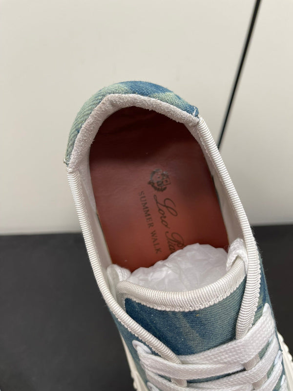 LP CLASSIC BISCUIT SNEAKER SAPPHIRE CALFSKIN