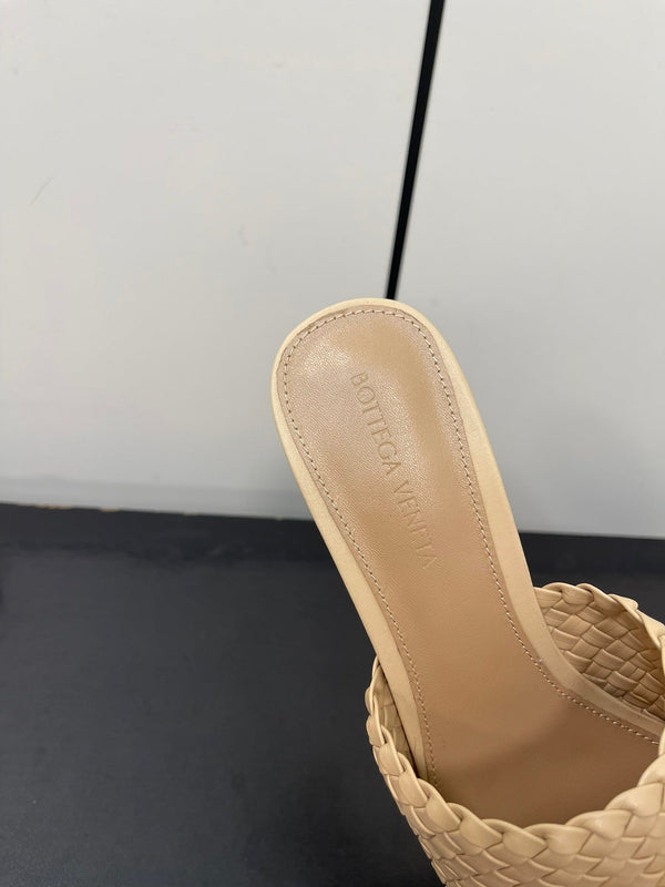 knot mule 55 beige lambskin