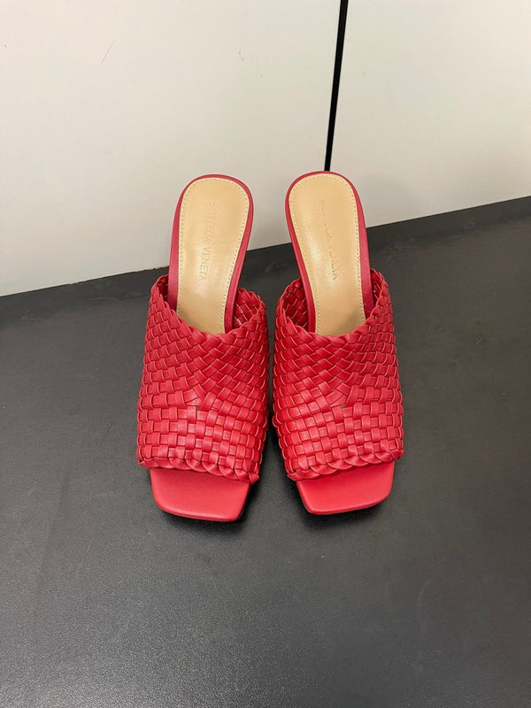 knot mule 95 burgundy lambskin