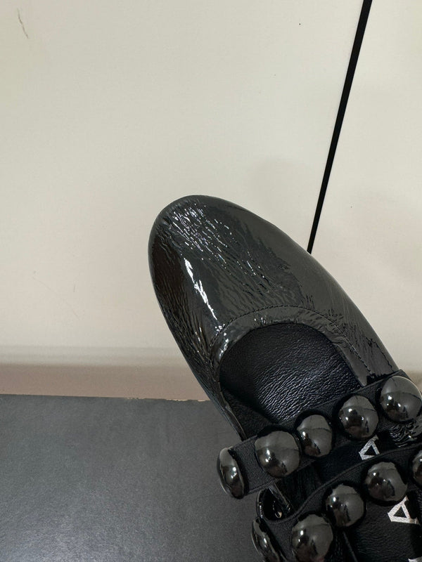 BALLERINE ALAIA SPHERE IN PELLE DI AGNELLO NERA