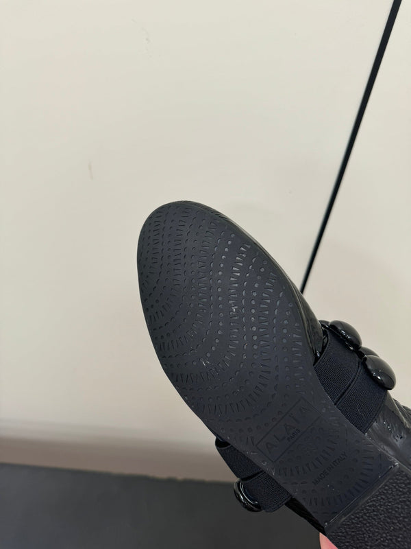 BALLERINE ALAIA SPHERE IN PELLE DI AGNELLO NERA