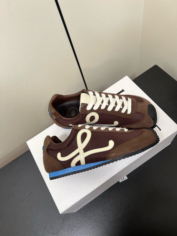 Loewe Ballet Runner 2.0 Sneaker Brown Nylon Sheepskin