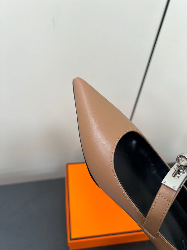 HM 25C Kiara 40 Pump Ash Brown Calfskin 210280