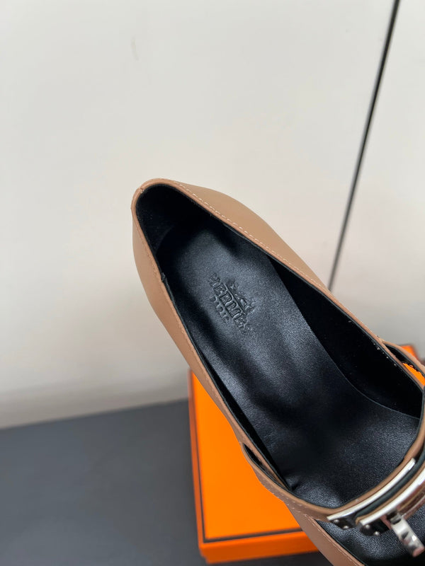 HM 25C Kiara 40 Pump Ash Brown Calfskin 210280