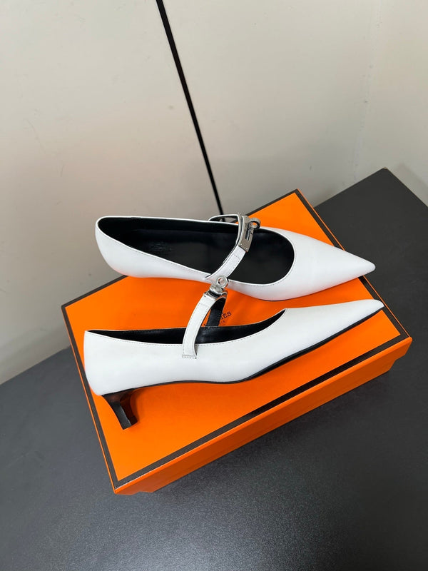HM 25C Kiara 40 Pump White Calfskin 210282