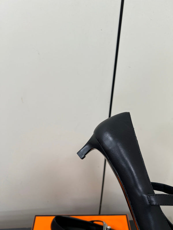 HM 25C Kiara 40 Pump Black Calfskin 210284