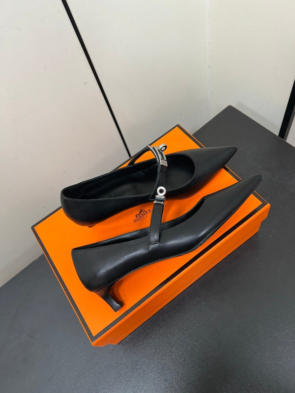 HM 25C Kiara 40 Pump Black Calfskin 210284