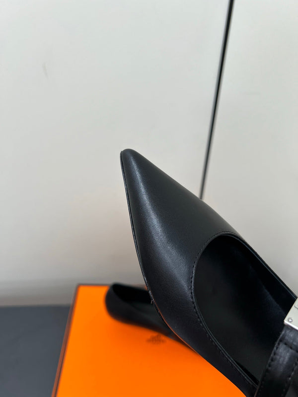 HM 25C Kiara 40 Pump Black Calfskin 210284