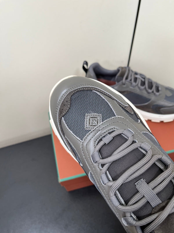 LP Cairn Walk Sneaker Spanish Gray Calfskin and Fabric 210922